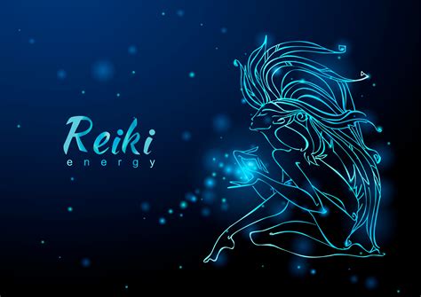 The Reiki Energy The Girl With The Flow Of Energy Meditation