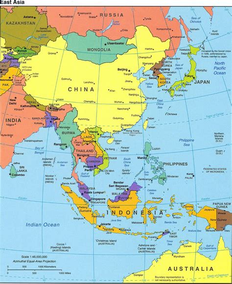 Map Of The Far East World Map