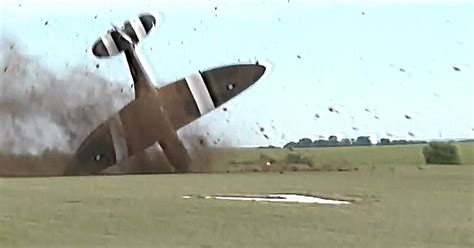 World War Ii Spitfire Crashes On Takeoff From French Airfield