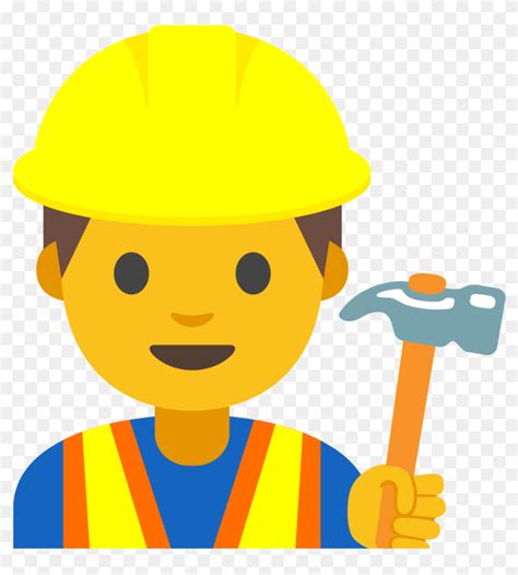 File Emoji U1f477 Svg Emoji Constructor Construction Worker