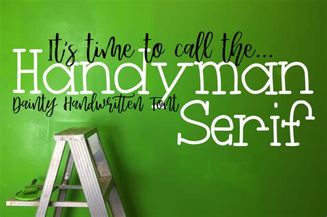 Handyman Serif Handdrawn Font 161129 Logo Font Bundles