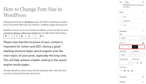 How To Change The Font Size In Wordpress Vrogue Co