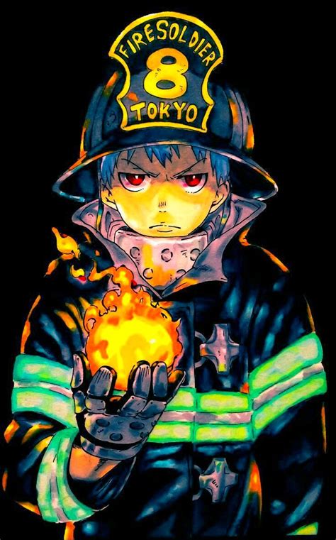 Fire Force Shinra Fanart Personagens De Anime Anime Imagem De Anime