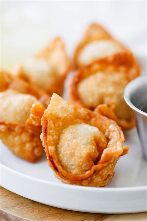 Fried Wonton Best Homemade Wontons Recipe Rasa Malaysia