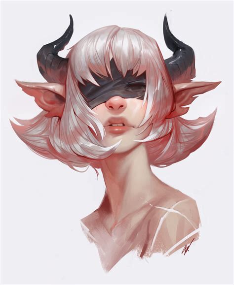 Digital Art Girl Demon Girl Concept Art Characters