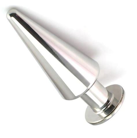 Metal Heavy Solid Stainless Steel Large Pointed Anal Plug G Point Anal Masturbation Anal