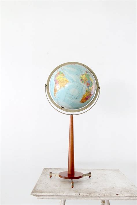 Vintage 60s Globe Mid Century World Globe On Stand