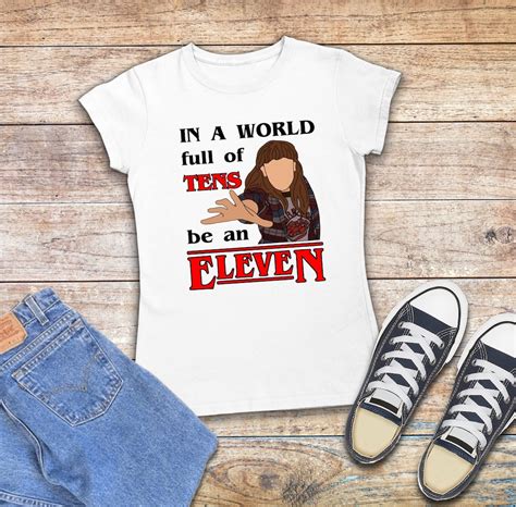 Stranger Things Shirt In A World Of Tens Be An Eleven Tv Etsy New Zealand