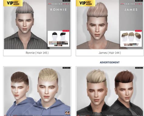 Sims 4 Male Hair The Sims Resource Wings Oe0818 Sims 4 Hairs For