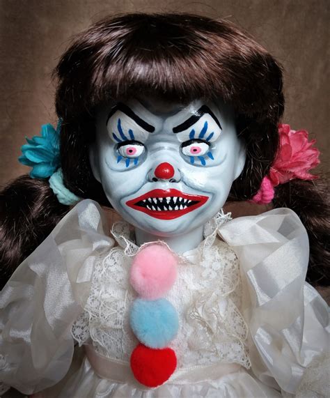 Vintage Creepy Clown Jocker Doll 22”