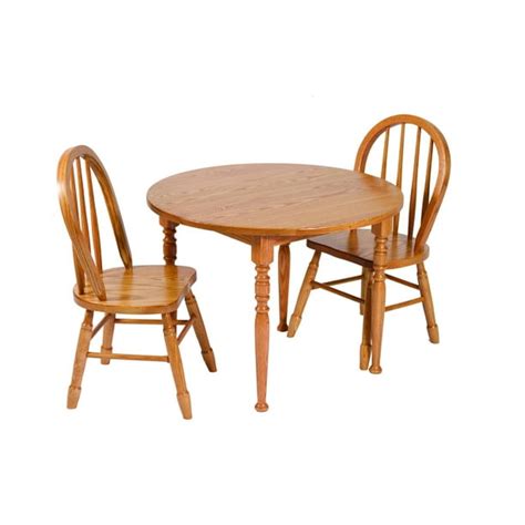 Furniture Barn Usa Heirloom Childs Round Oak Table And Chairs Set