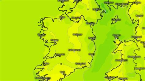 Irish Weather Forecast Temperatures Soar To 18c With Patchy Rain In Parts As Met Eireann