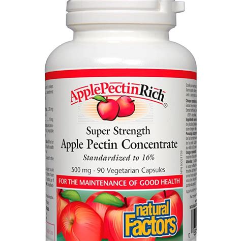 Natural Factors Apple Pectin Rich Super Strength Apple Pectin ...