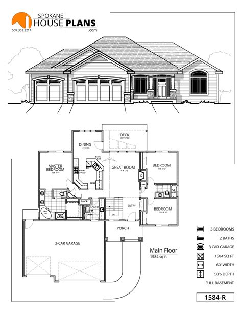 1584 R Spokane House Plans