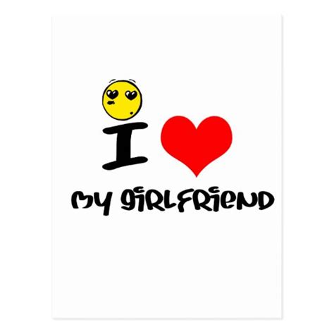 I Love My Girlfriend Postcards And Postcard Template Designs