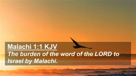 Malachi 11 Kjv 4k Wallpaper The Burden Of The Word Of The Lord To