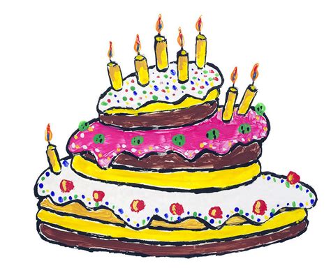 Birthday Cakes Drawings Clipart Free To Use Clip Art Resource