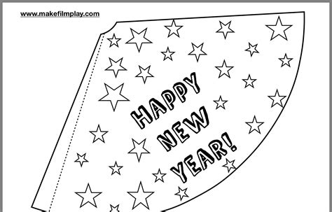 New Years Eve Hat Template