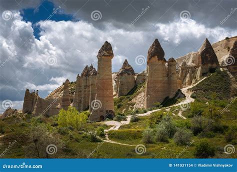 Cappadociaturkey Love Valley In Goreme National Park Stock Photo