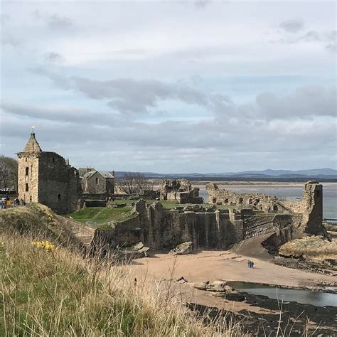 St Andrews Castle And Castle Sands Beach Standrews Visitstandrews