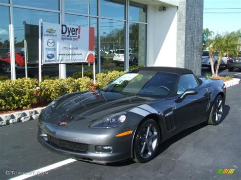 2010 Cyber Gray Metallic Chevrolet Corvette Grand Sport Convertible