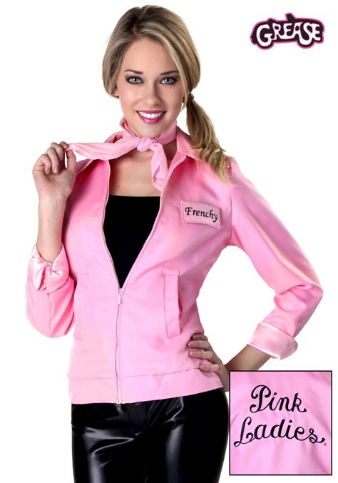 Authentic Grease Pink Ladies Jacket Costume For Women