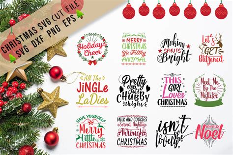 Christmas SVG Cut files By buzzaart | TheHungryJPEG.com