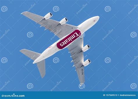 September 1 2019 Burlingame Ca Usa Emirates Airbus A380 Aircraft