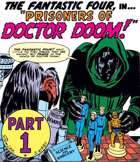 Doctor Doom First Appearance Against Fantastic Four 1962 The