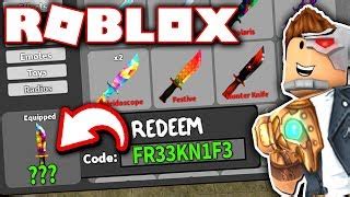 Redeeming codes in murder mystery 2 is a simple easy process. HOW TO GET A FREE KNIFE IN MURDER MYSTERY X!! (Roblox ...