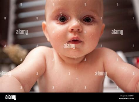 Portrait Of Cute Baby Boy Stock Photo Alamy