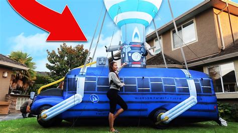 Drop in and bring fortnite to life with this epic drone. We bought the Fortnite Battle Bus IN REAL LIFE!! - YouTube