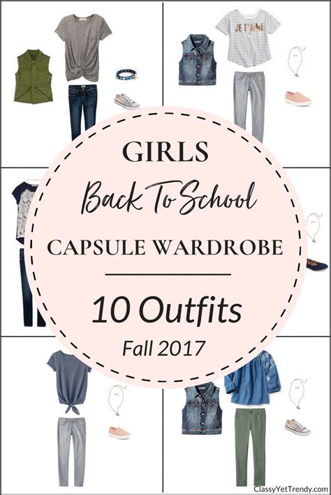 Create A Girls Back To School Capsule Wardrobe 10 Fall Outfits