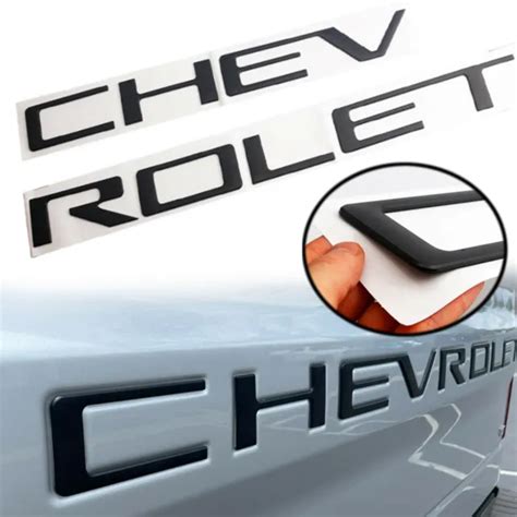 Tailgate Letters For Chevrolet Silverado 2019 2021 Raised Insert Emblem