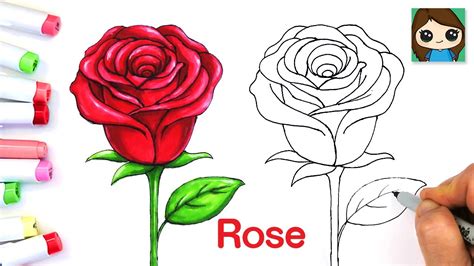 How To Draw A Rose A Simple Guide
