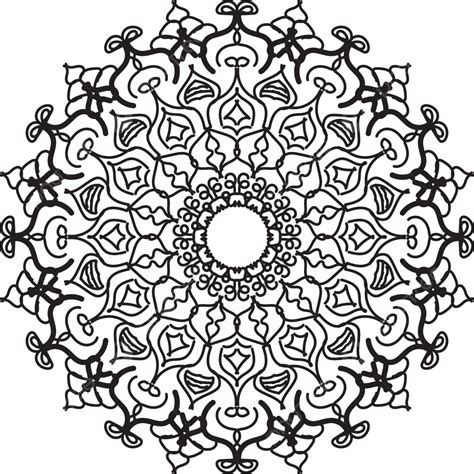 Concepto Decorativo Abstracto Mandala Ilustración Png Ilustración