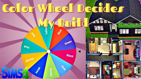 The Sims 4 Color Wheel Decides My Build Challenge Youtube