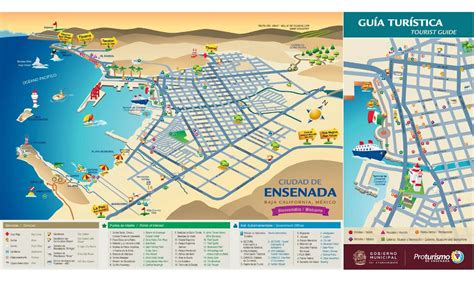 Tourist Map Of Ensenada Mexico