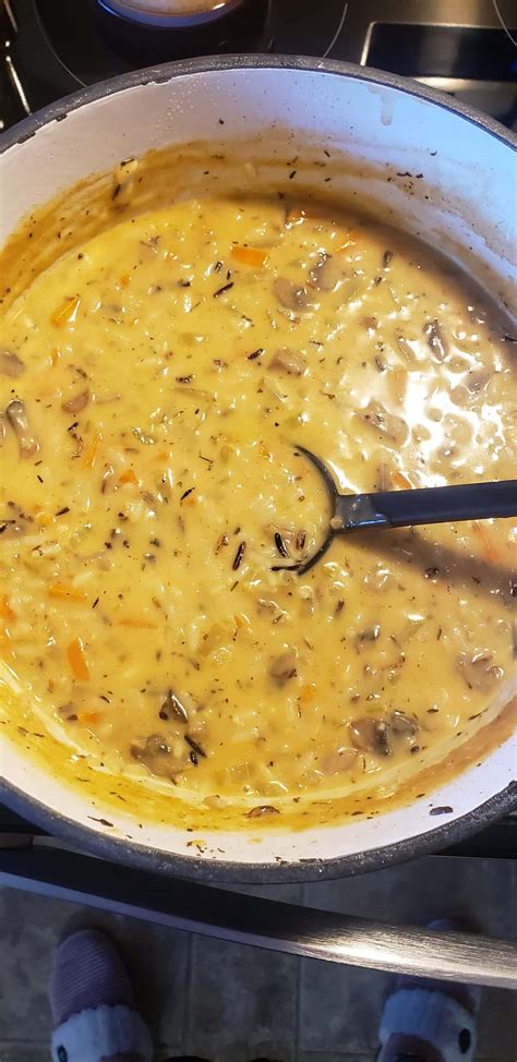 Creamy Mushroom Wild Rice Soup Take Recipe Official Page