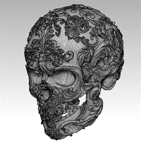 Carved Skull 3d Turbosquid 1324966