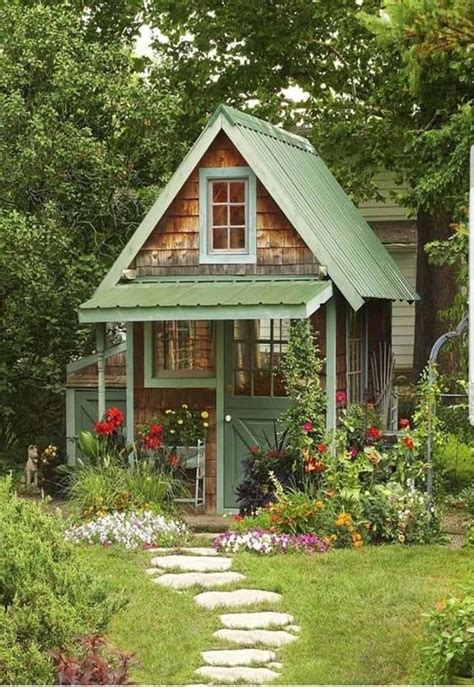 Pin By Kathryn Peltier On Garden Sheds Small Cottage Homes Small
