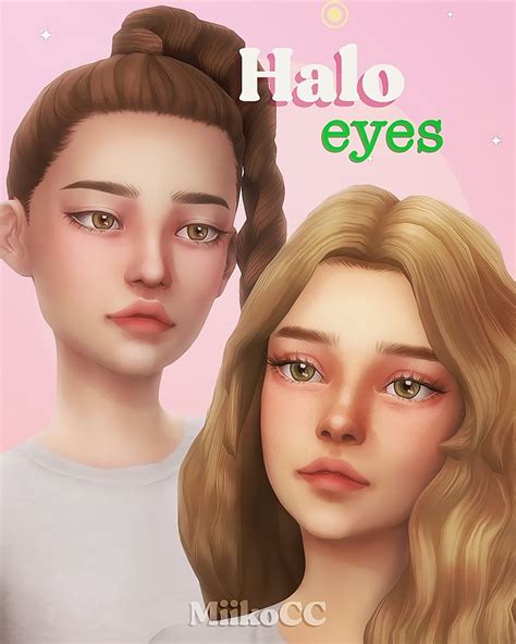 Halo Eyes Miiko On Patreon In 2022 Sims 4 Cc Eyes Sims 4 The Sims