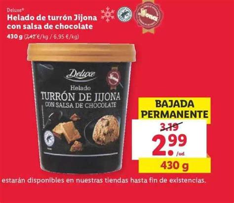 Oferta Deluxe Helado De Turr N Jijona Con Salsa De Chocolate En Lidl