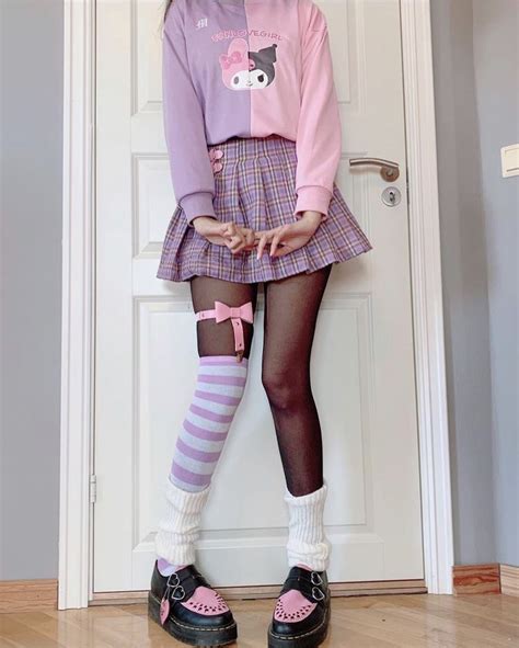 Pastel Goth Sanrio Outfit Sanrio Outfits Kawaii Clothes Pastel