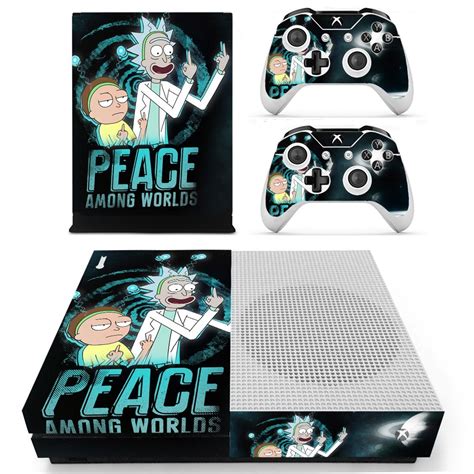 Rick And Morty Decal Xbox One S Console And 2 Controllers Faceplates