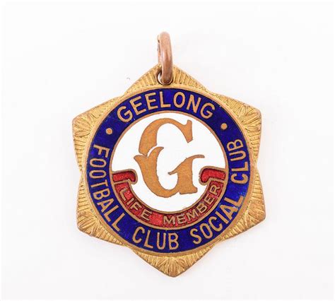 The official facebook page of the geelong cats. Geelong: badge 'Geelong/Football Club Social Club/Life Member',… - Sporting - AFL/VFL - Memorabilia