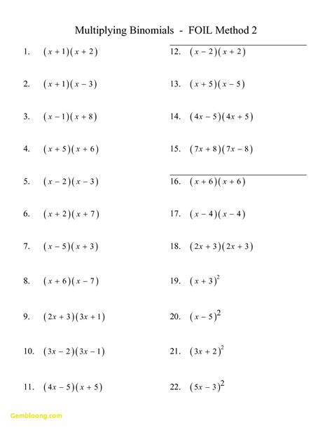Practice Adding And Subtracting Polynomials Worksheet