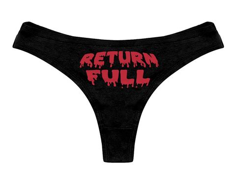 Return Full Thong Panties Hotwife Cumslut Sexy Slutty Funny Etsy