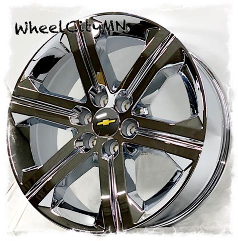22 Inch Chrome 2016 Chevy Ck157 Silverado Tahoe Ltz Oe Replica Wheels