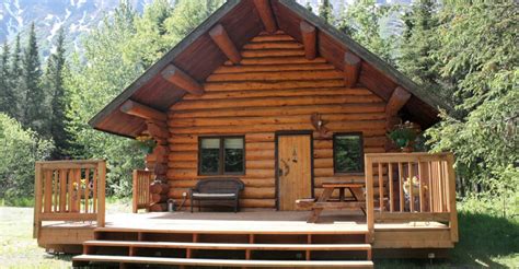 Beautiful Log Cabin With Relaxing Front Porch Moose Pass Alaska